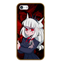 Чехол для iPhone 5/5S матовый Helltaker lucifer