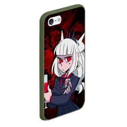 Чехол для iPhone 5/5S матовый Helltaker lucifer - фото 2