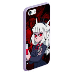 Чехол для iPhone 5/5S матовый Helltaker lucifer - фото 2