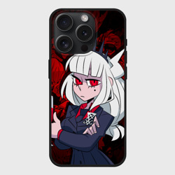 Чехол силиконовый для Apple iPhone 15 Pro матовый Helltaker lucifer