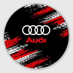 Круглый коврик для мышки Audi