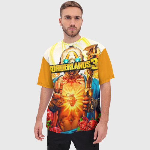 Мужская футболка oversize 3D Borderlands 3, цвет 3D печать - фото 3