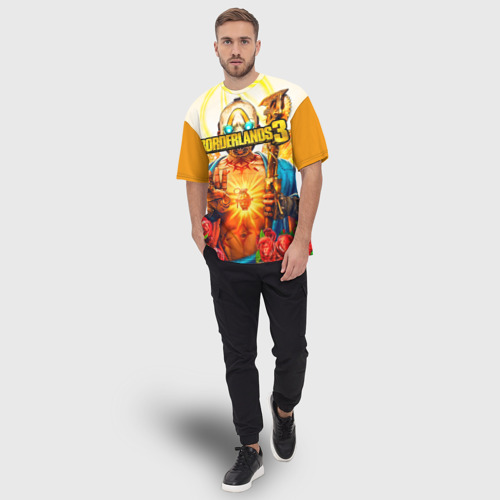 Мужская футболка oversize 3D Borderlands 3, цвет 3D печать - фото 5