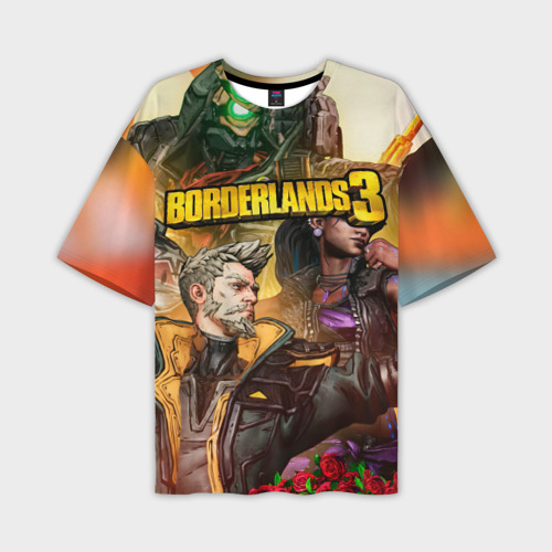 Мужская футболка oversize 3D Borderlands 3 - Зейн Флинт, цвет 3D печать