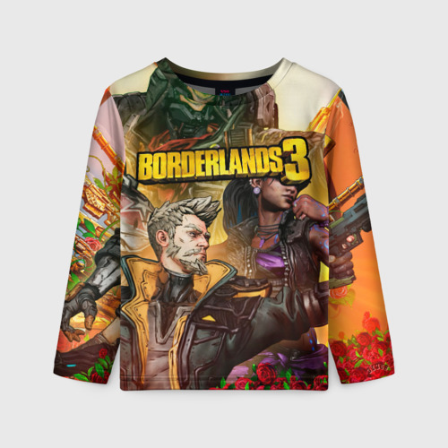 Детский лонгслив 3D Borderlands 3 - Зейн Флинт, цвет 3D печать