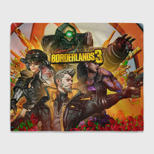 Плед 3D Borderlands 3 - Зейн Флинт, цвет 3D (велсофт)