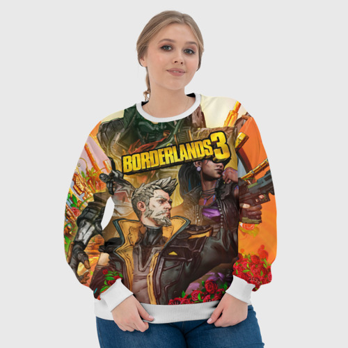 Женский свитшот 3D Borderlands 3 - Зейн Флинт, цвет 3D печать - фото 6