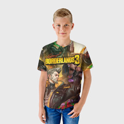 Детская футболка 3D Borderlands 3 - Зейн Флинт - фото 2