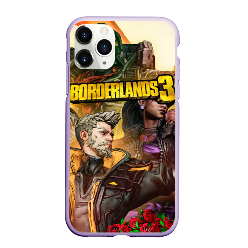 Чехол для iPhone 11 Pro матовый Borderlands 3 - Зейн Флинт, цвет светло-сиреневый