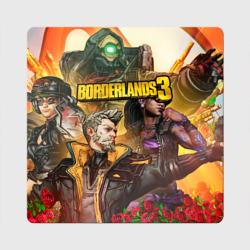 Магнит виниловый Квадрат Borderlands 3 - Зейн Флинт