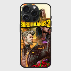 Чехол силиконовый для Apple iPhone 15 Pro матовый Borderlands 3 - Зейн Флинт