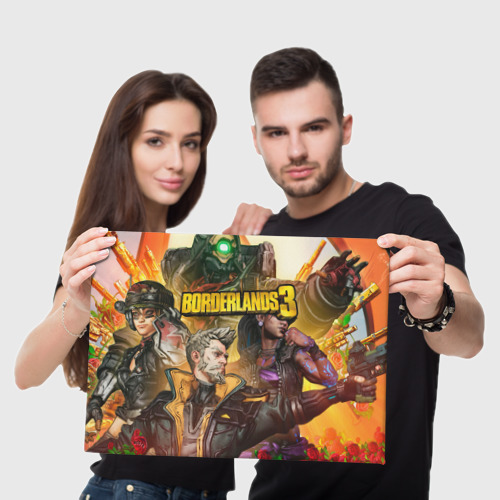 Холст прямоугольный Borderlands 3 - Зейн Флинт, цвет 3D печать - фото 5