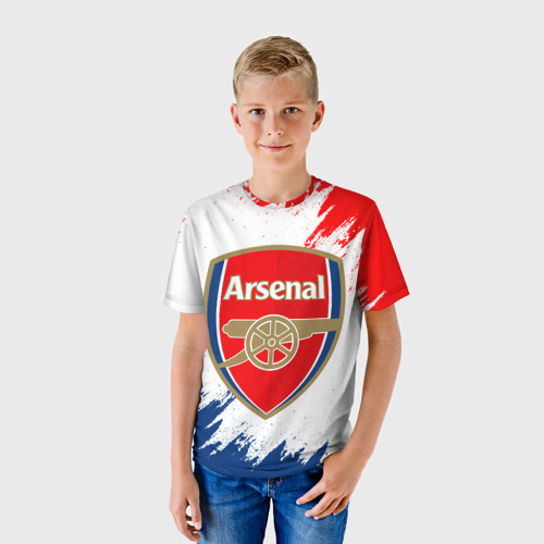 Детская футболка 3D Arsenal, цвет 3D печать - фото 3