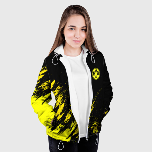Женская куртка 3D Borussia, цвет белый - фото 4