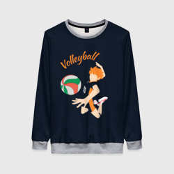Женский свитшот 3D Волейбол
