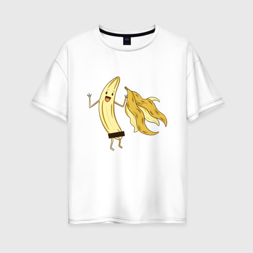 Женская футболка хлопок Oversize Голый Банан