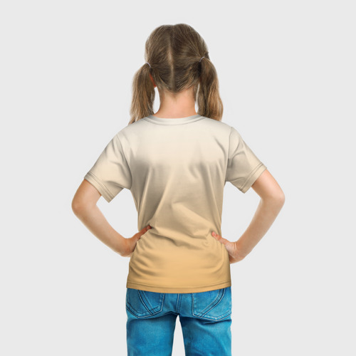 Детская футболка 3D с принтом Семейство Пикачу мило арт, вид сзади #2
