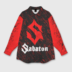 Мужская рубашка oversize 3D Sabaton