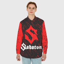 Мужская рубашка oversize 3D Sabaton - фото 2