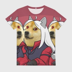 Женская футболка 3D Хеллтейкер Догго