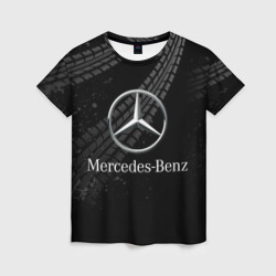 Женская футболка 3D Mercedes