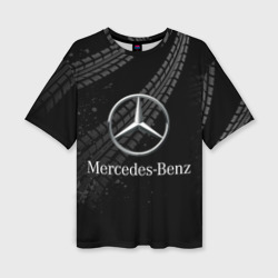 Женская футболка oversize 3D Mercedes