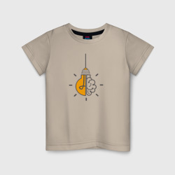 Детская футболка хлопок Лампочка