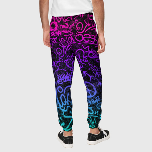 Мужские брюки 3D Граффити Neon, цвет 3D печать - фото 5
