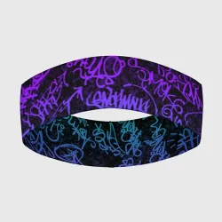 Повязка на голову 3D Граффити Neon