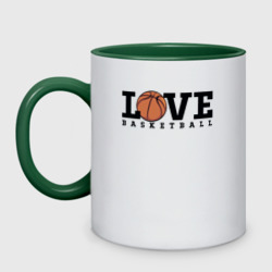 Кружка двухцветная Love Basketball