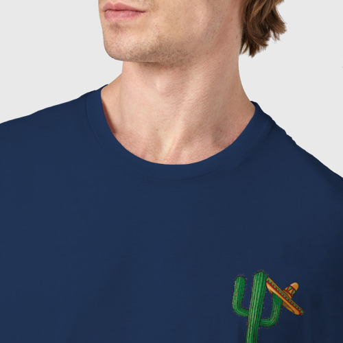 Мужская футболка хлопок Mexico, цвет темно-синий - фото 6