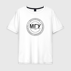 Мужская футболка хлопок Oversize МГУ