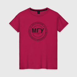 Женская футболка хлопок МГУ