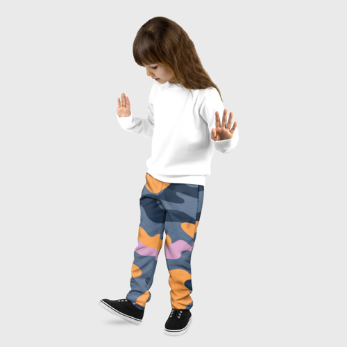 Детские брюки 3D Спортивный милитари, цвет 3D печать - фото 3