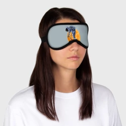 Маска для сна 3D Космический велосипедист - фото 2