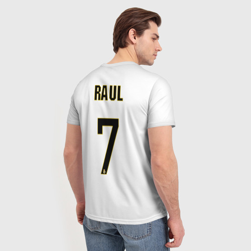 Мужская футболка 3D Рауль Реал Мадрид, цвет 3D печать - фото 4