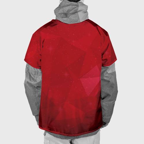 Накидка на куртку 3D Cerber на красных кристаллах Хеллтакер, цвет 3D печать - фото 2