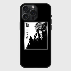 Ягами Лайт Тетрадь смерти – Чехол силиконовый для Apple iPhone 15 Pro Мax матовый с принтом купить