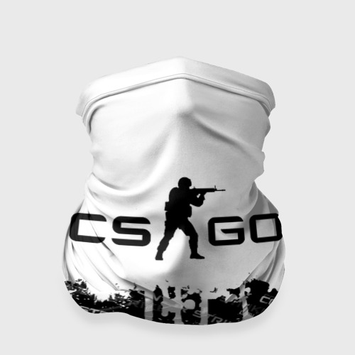 Бандана-труба 3D Counter Strike black and white drops, цвет 3D печать