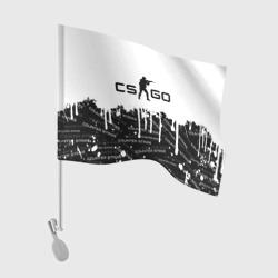 Флаг для автомобиля Counter Strike black and white drops
