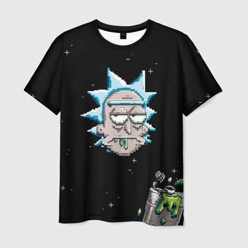 Мужская футболка 3D Drunk Rick, цвет 3D печать
