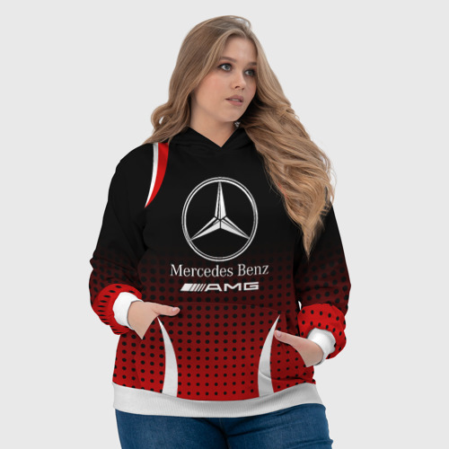 Женская толстовка 3D Mercedes-Benz, цвет 3D печать - фото 6