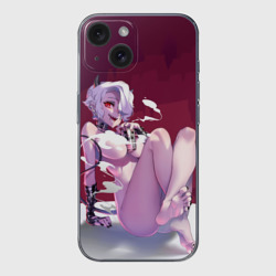 Чехол для iPhone 15 силиконовый с защитой камеры Хеллтейкер - демон Здрада обнаженная