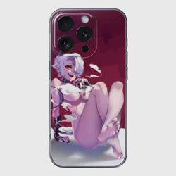 Чехол для iPhone 16 Pro Max силиконовый с защитой камеры Хеллтейкер - демон Здрада обнаженная