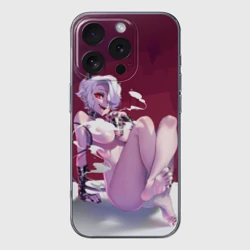 Чехол для iPhone 16 Pro силиконовый с защитой камеры Хеллтейкер - демон Здрада обнаженная