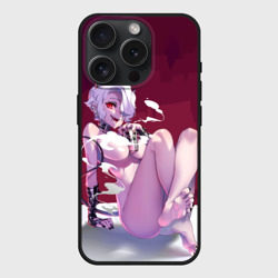 Чехол силиконовый для Apple iPhone 15 Pro Мax матовый Хеллтейкер - демон Здрада обнаженная