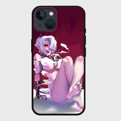 Чехол для iPhone 14 Хеллтейкер - демон Здрада обнаженная