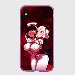 Чехол для iPhone XS Max матовый Хеллтейкер - секси демоны Азазель и Модеус