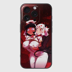 Чехол для iPhone 16 Pro силиконовый с защитой камеры Хеллтейкер - секси демоны Азазель и Модеус