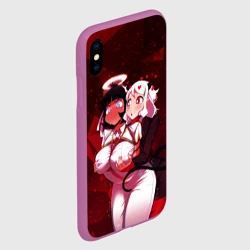 Чехол для iPhone XS Max матовый Хеллтейкер - секси демоны Азазель и Модеус - фото 2